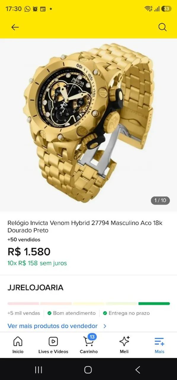 Relogio Invicta