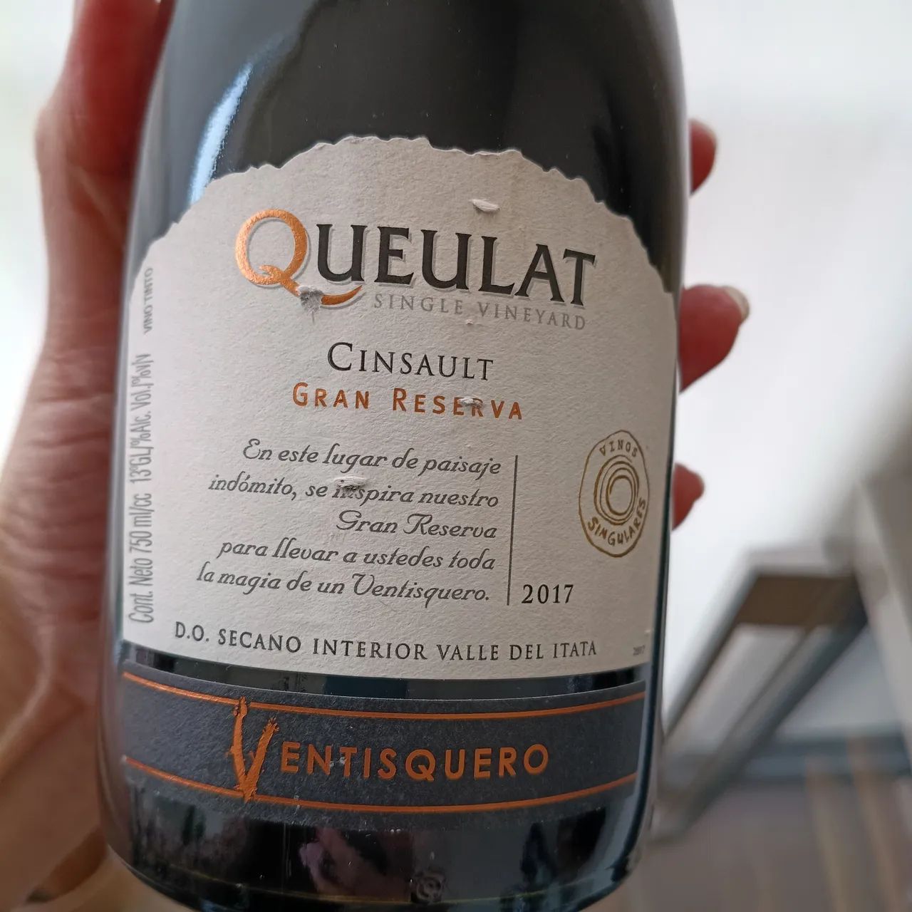 Vinho Vestiaquero Queulat Gran Reserva Cinsault 2017 - 750ml  - Foto 2