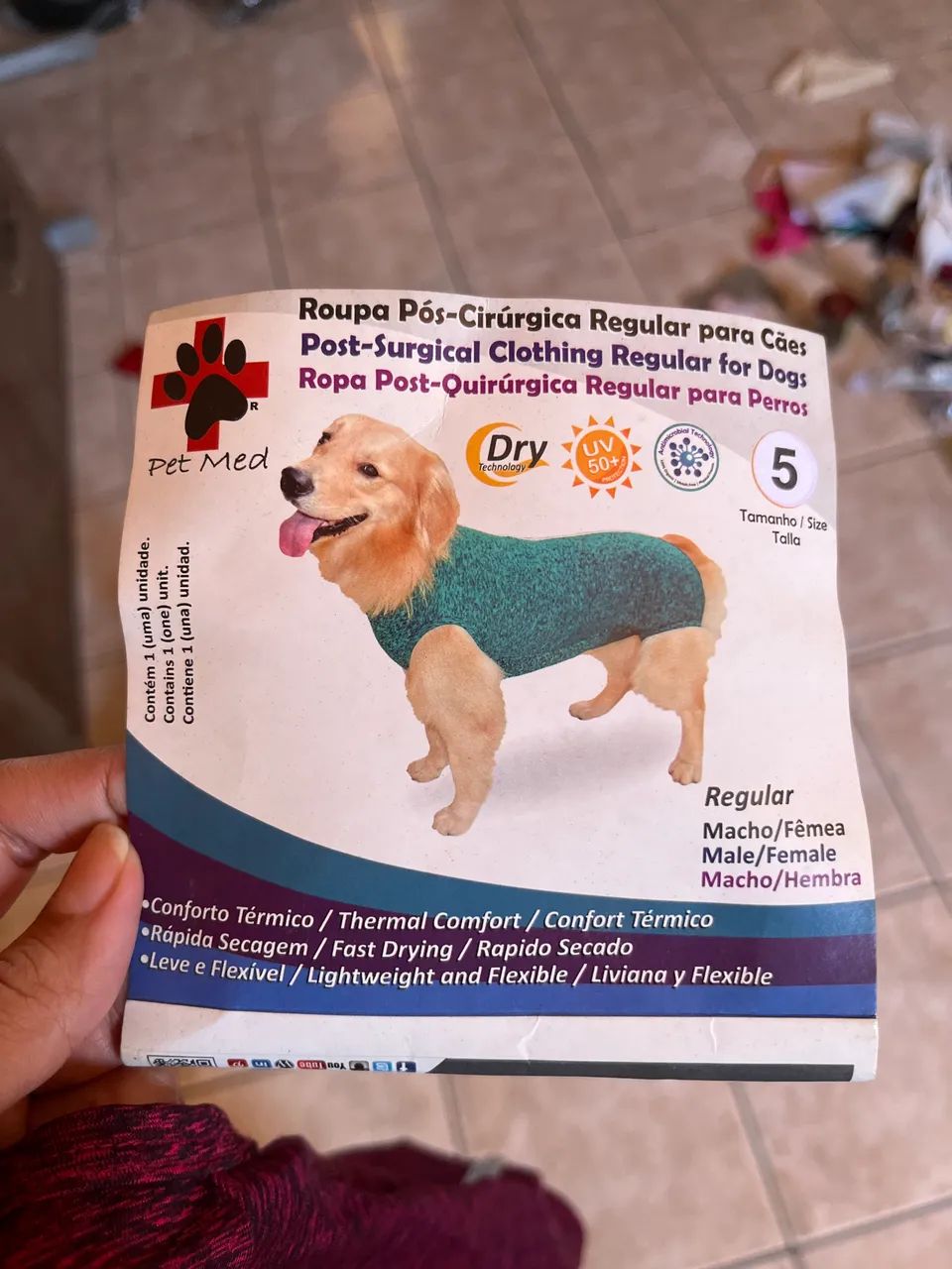 Roupa cirúrgica pet