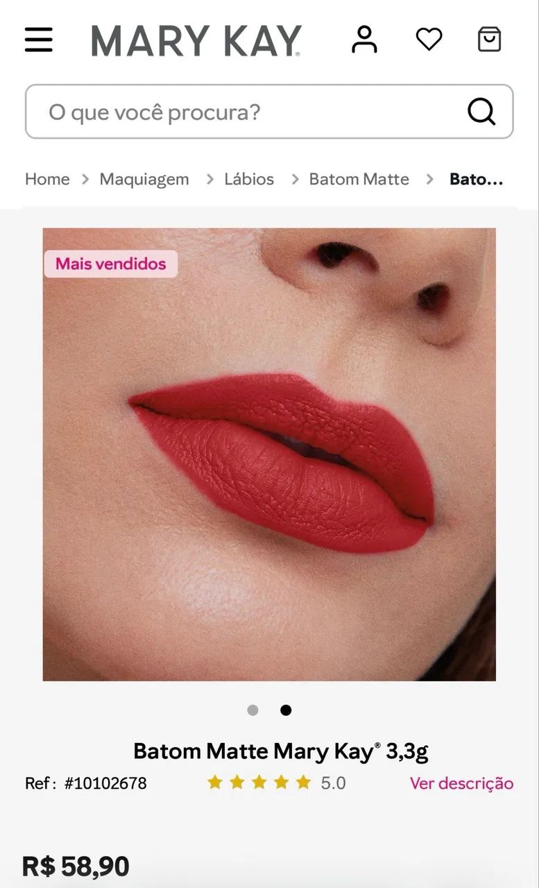 Batom matte MaryKay original 