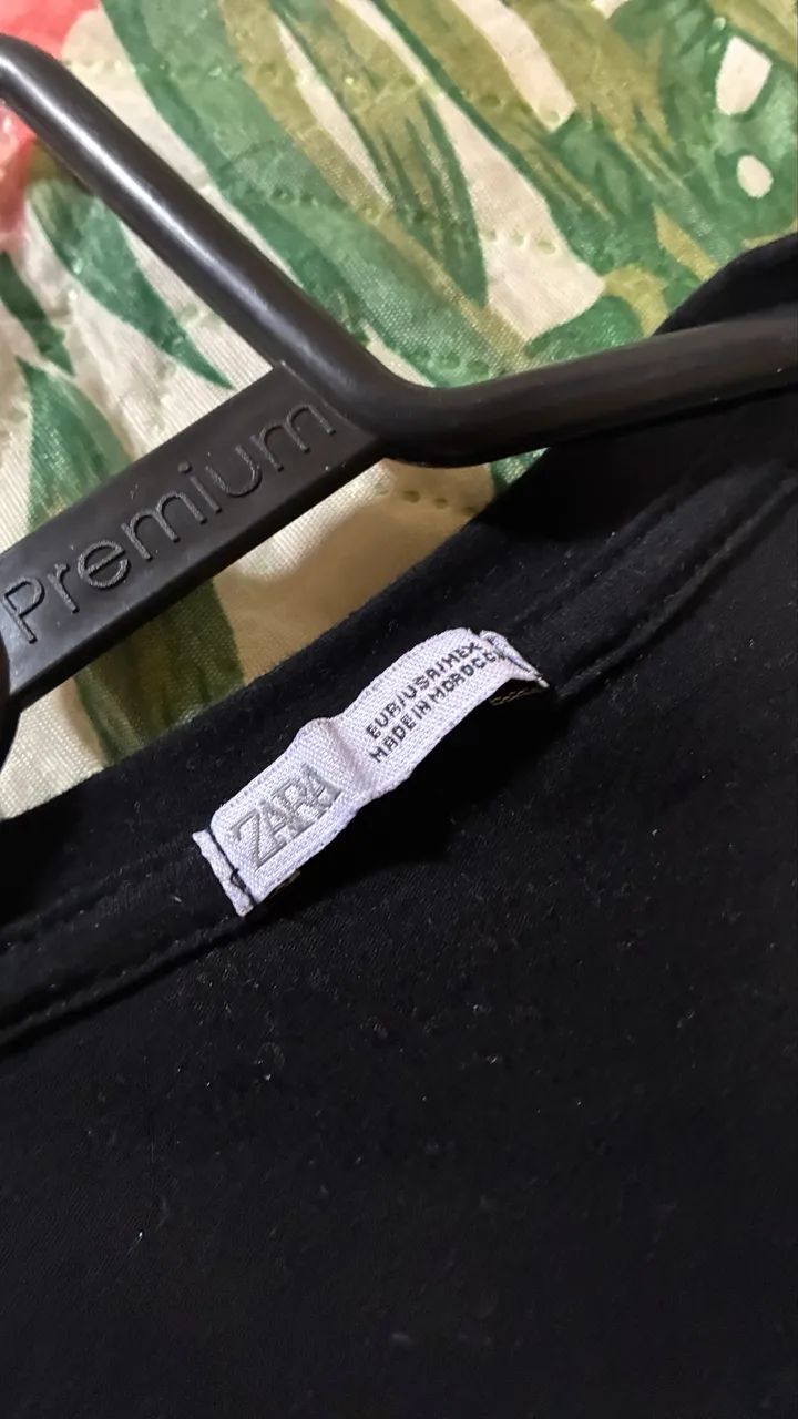 Camisa zara preta original nova! Tamanho M - Foto 2