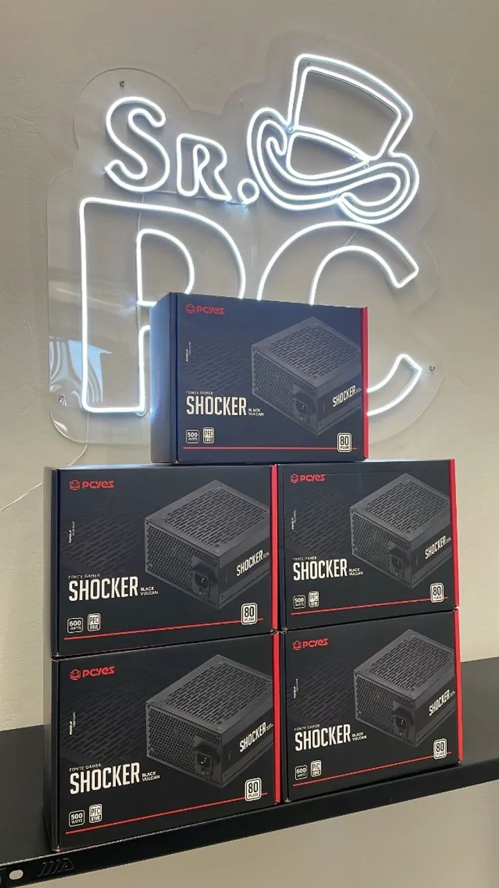 Fonte gamer pcyes shocker 80plus  - Foto 2