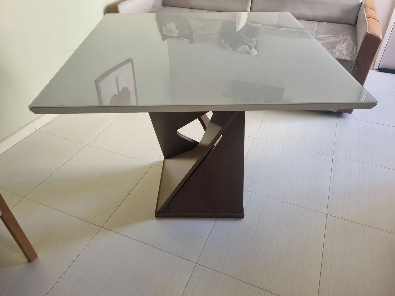 Mesa com tampo de vidro - Foto 5