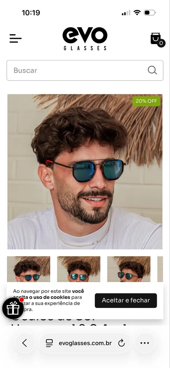 Óculos Hexagonal Evo Glasses NOVO - Foto 4
