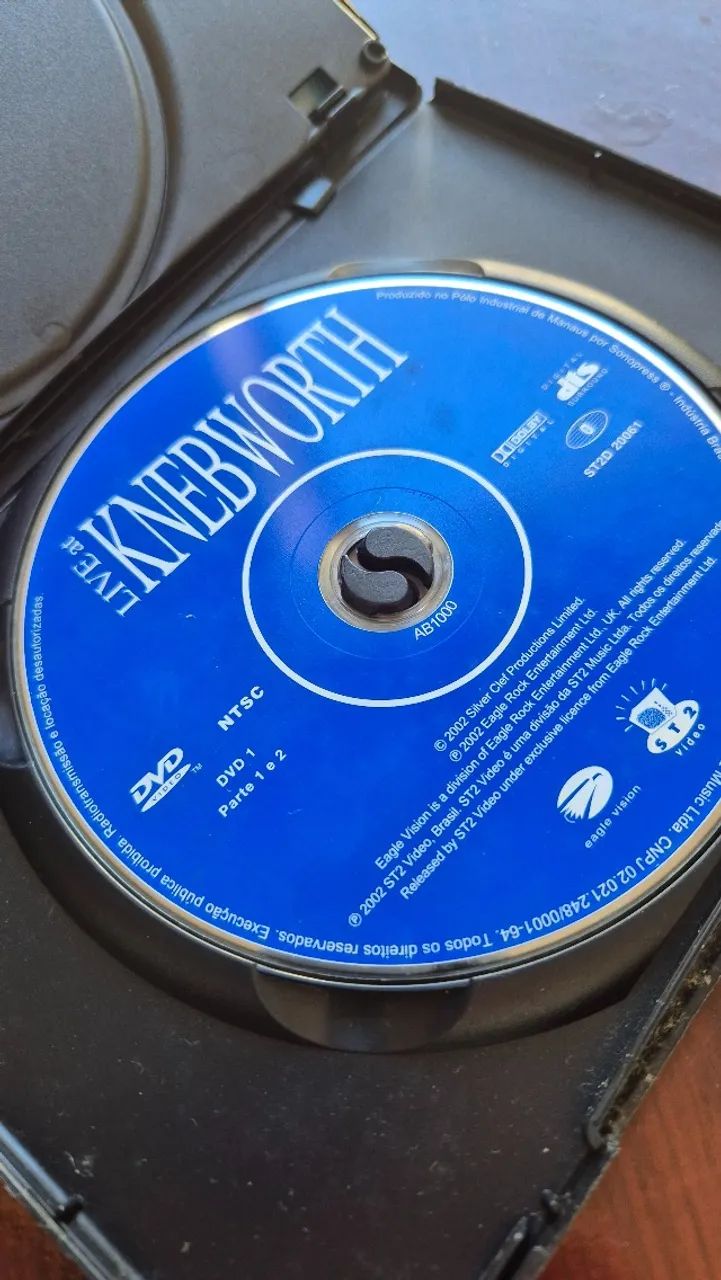DVD Duplo Live At Knebworth - Pink Floyd, McCartney, Clapton