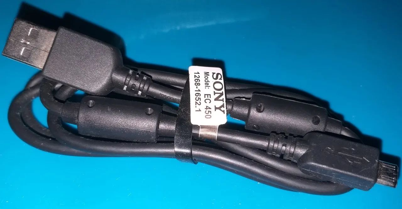 Cabo Usb de Dados e Carregamento V8 Original Sony ES-450 Filtro Blindado Até 4.0a 1 Metros - Foto 2