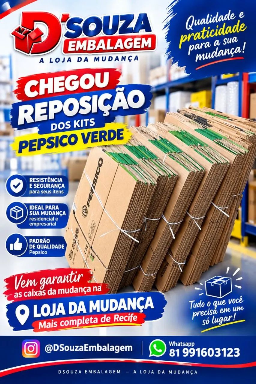 Empacotamento de Mudança - Caixas, Bolha, Durex