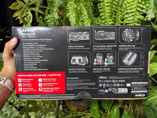 RX 7600 8GB Asrock PRO OC - Nova, lacrada! - Foto 2