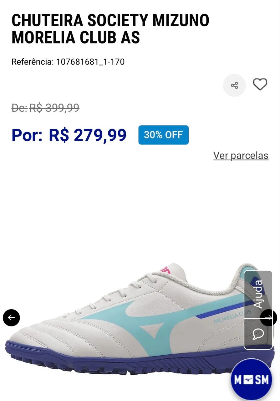 Chuteira Mizuno unissex - Calçados Esportivos - Jardim Lallo, São