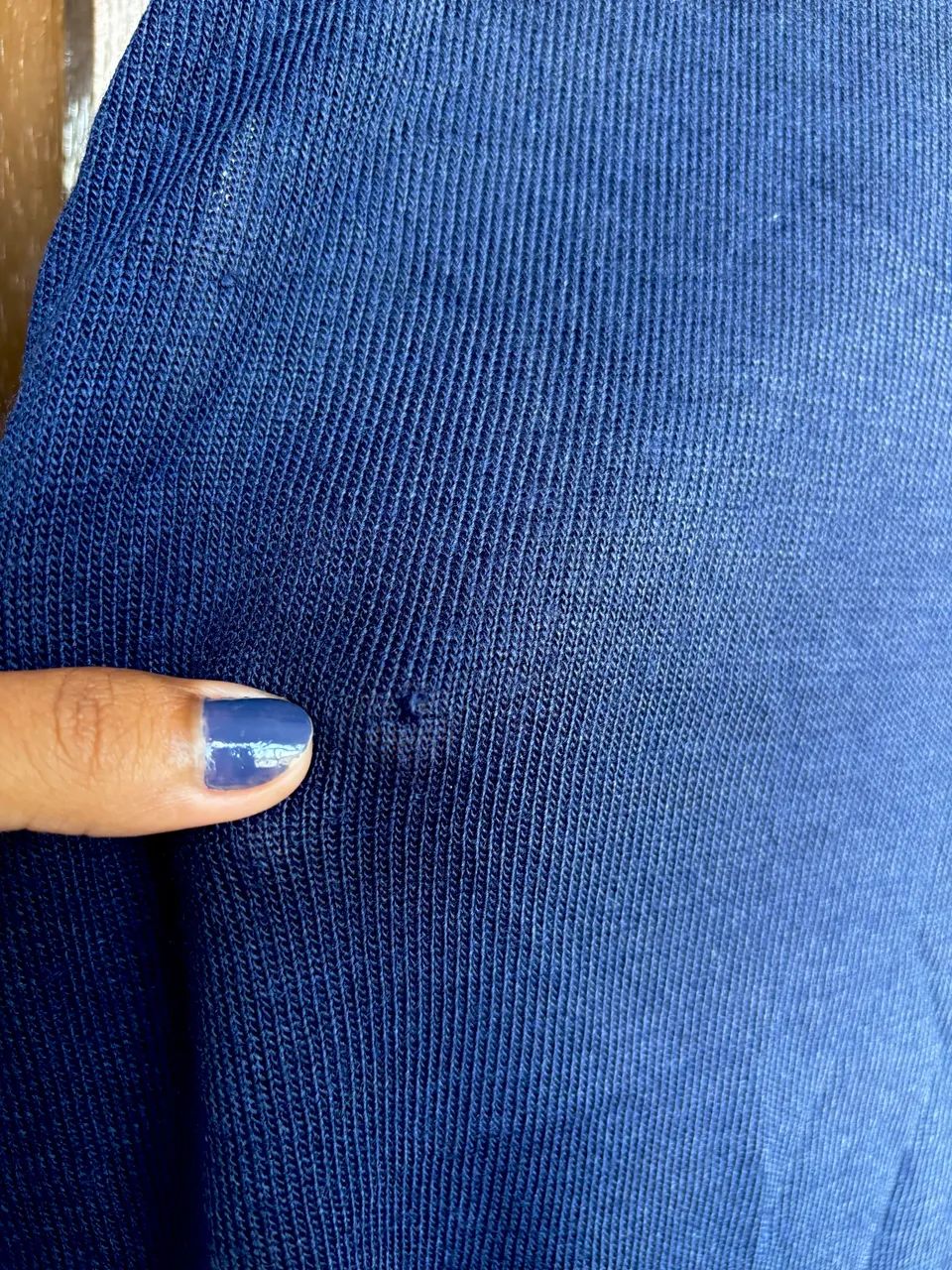 Colete Tricot Azul Escuro Volatto - Foto 3