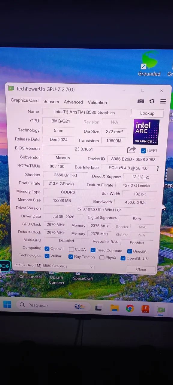 intel arch msi b580 12gb - Foto 4