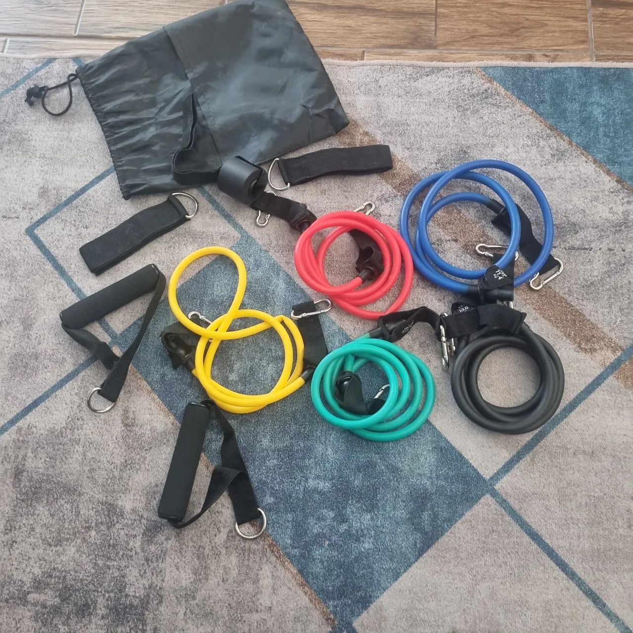 KIT ELÁSTICO PARA EXERCÍCIOS  - Foto 4