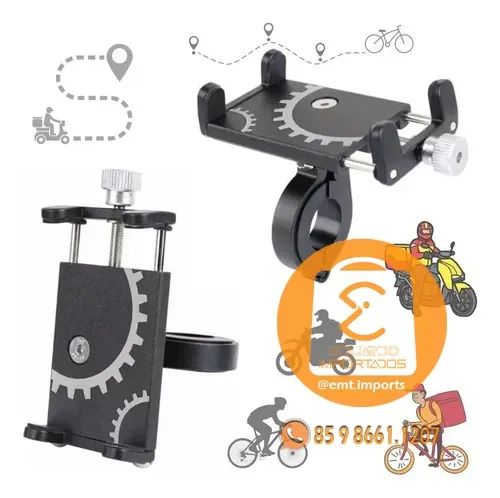 Suporte Moto Bike para Celular Trava Alumínio SUP-7456 - Foto 2