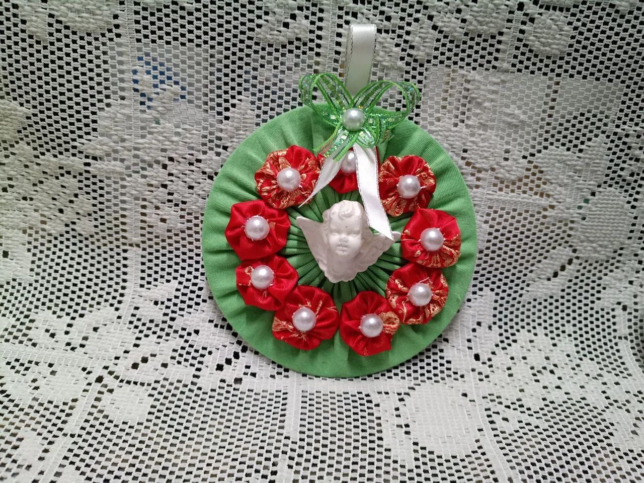 Enfeite de Natal com anjo