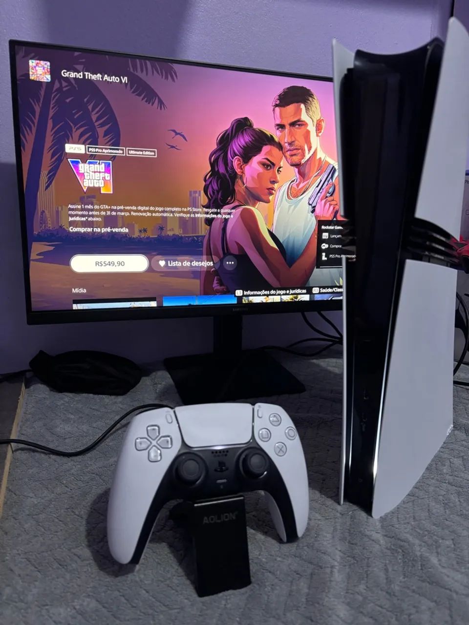 Ps5 PRO 2TB - O melhor game da atualidade! Com nota tá zero! - Foto 2