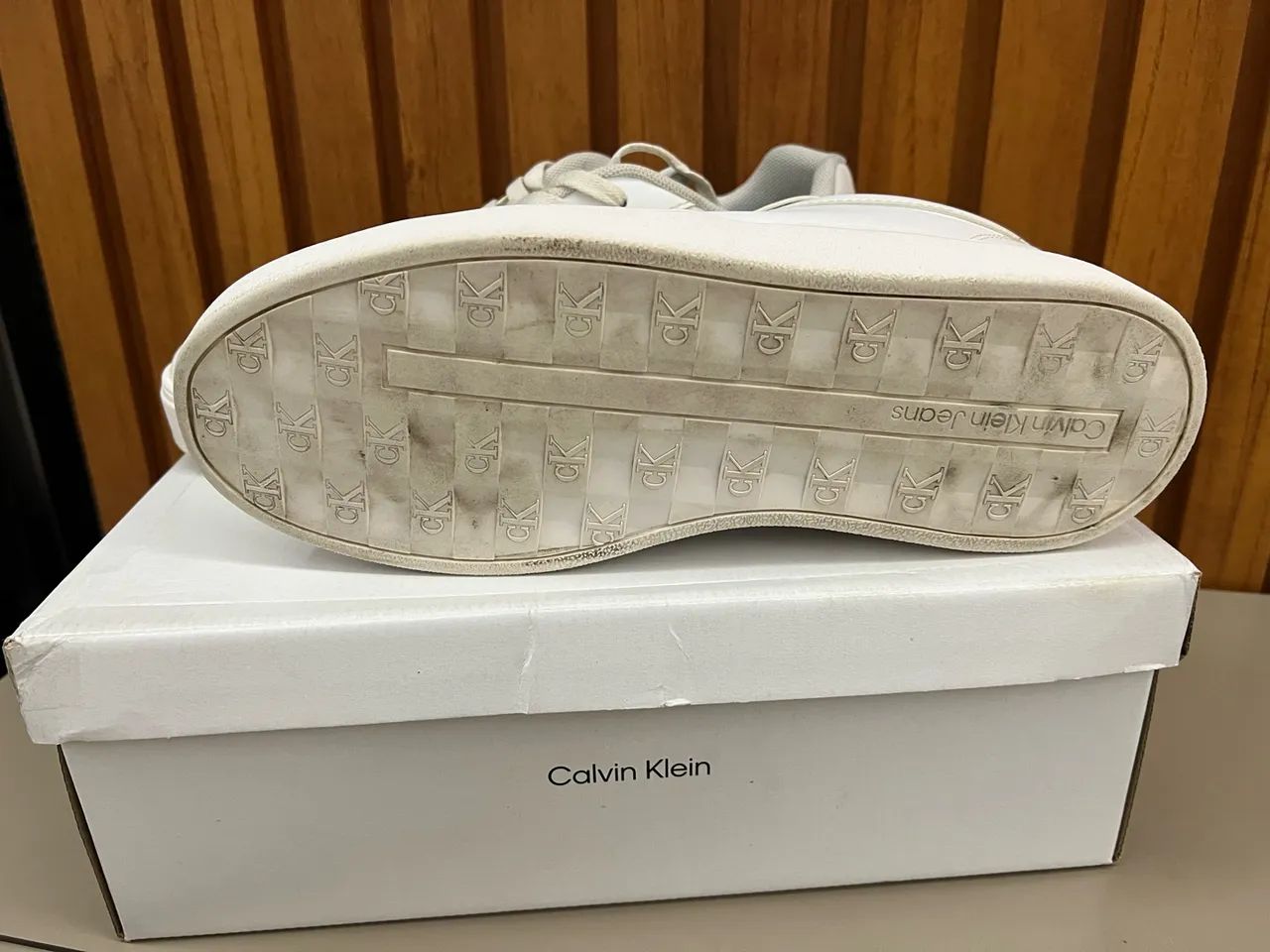 Tênis 42 Calvin Klein Branco  - Foto 3