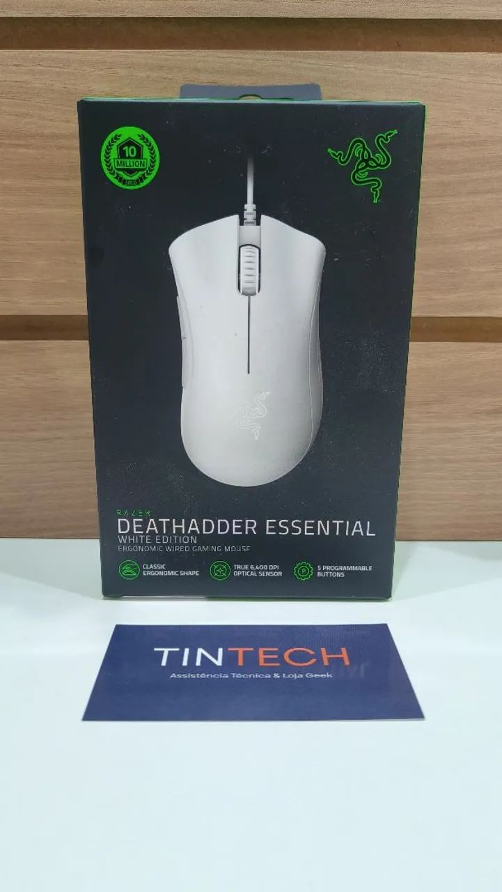 Mouse Gamer Razer DeathAdder Essential White 6400 DPI