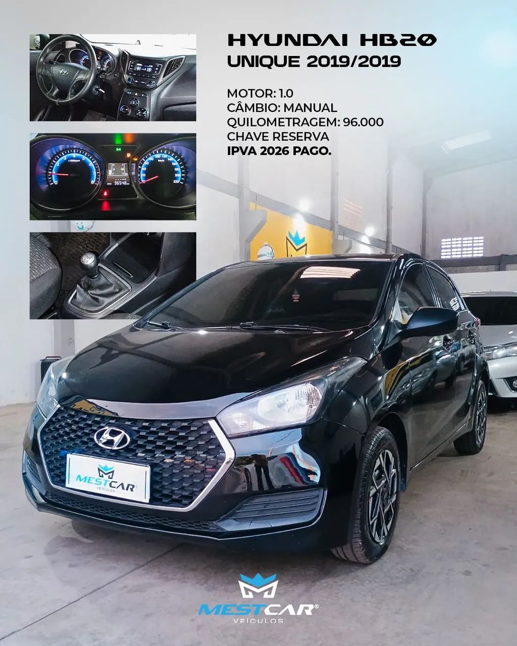 Hyundai Hb20 HB20 Unique 1.0 Flex 12V Mec. 2019