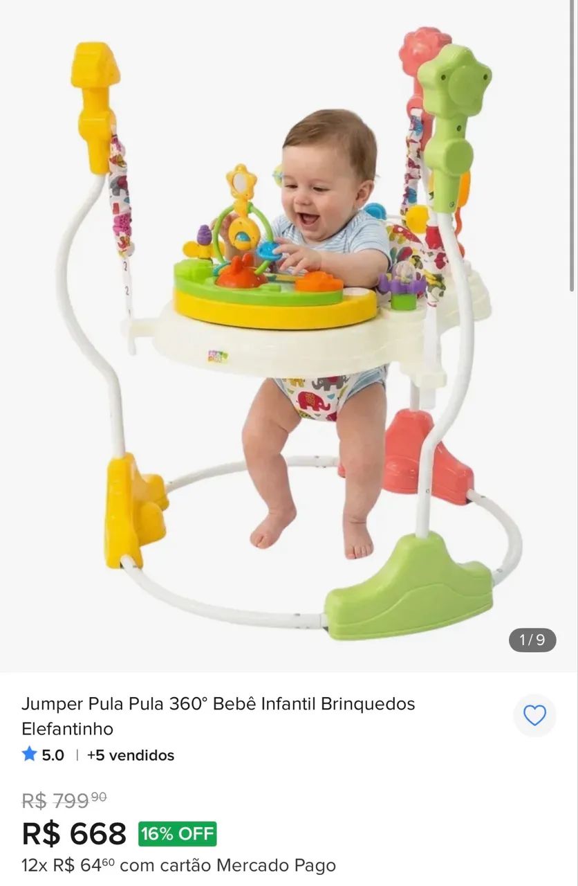 Jumper andador para bebê  - Foto 4