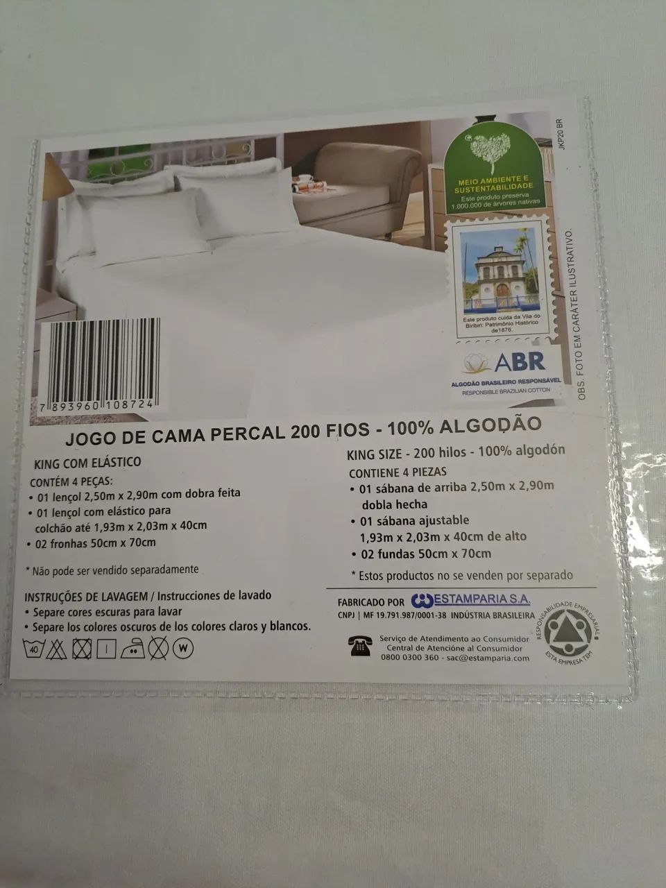 1 conjunto de lençol King site duplo com elástico  - Foto 3
