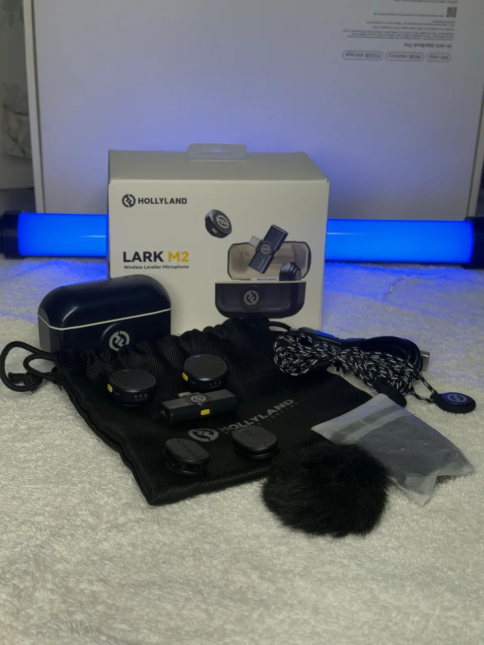 Hollyland Lark M2 USB-C Microfone Sem Fio Duplo Original - Foto 5
