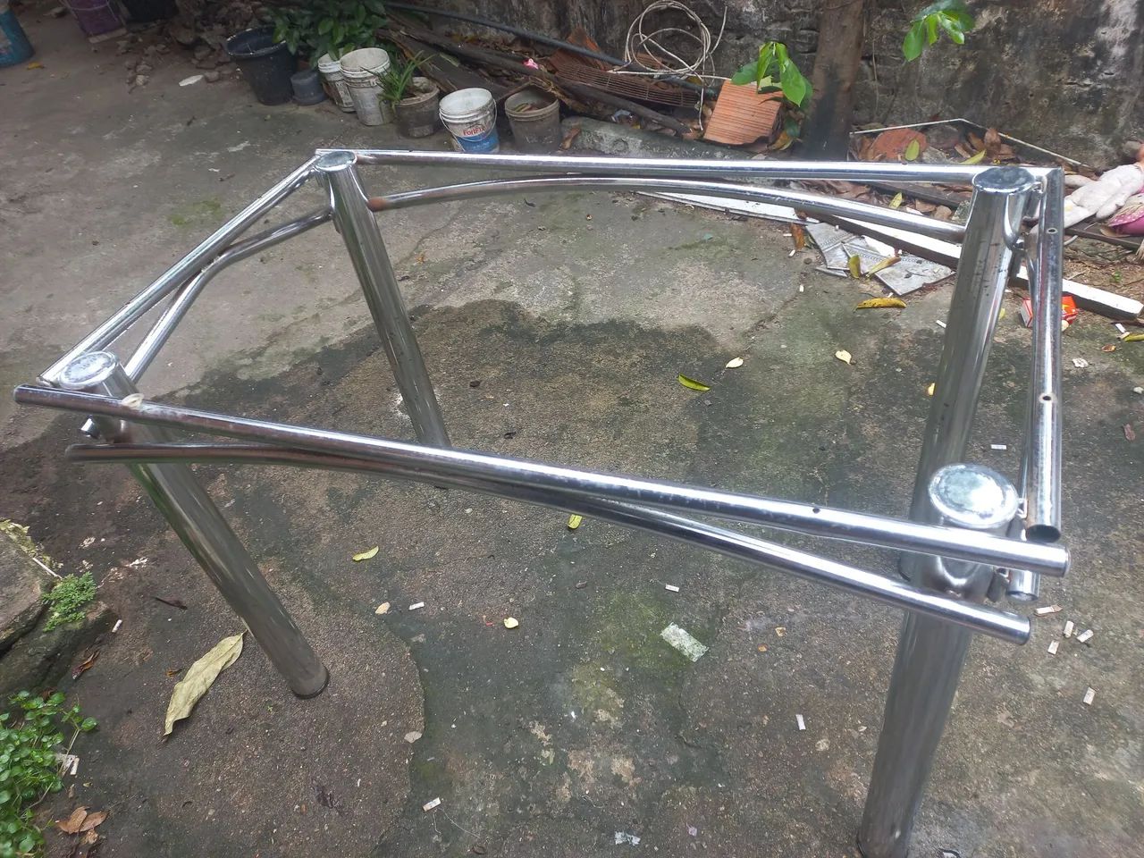 Suporte de mesa inox 
