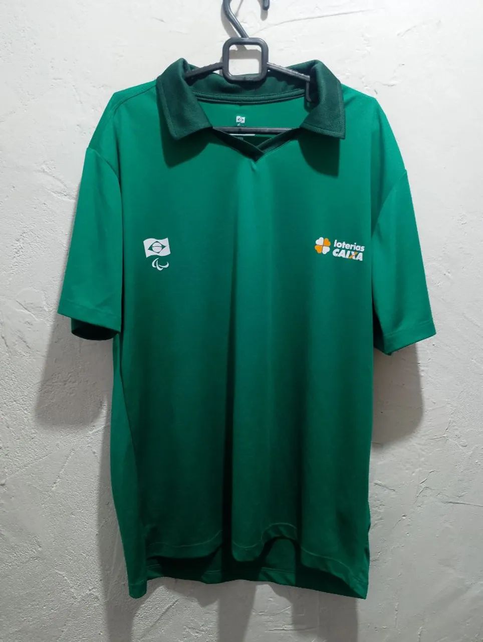 Camisa M verde comissão Paraolimpíadas