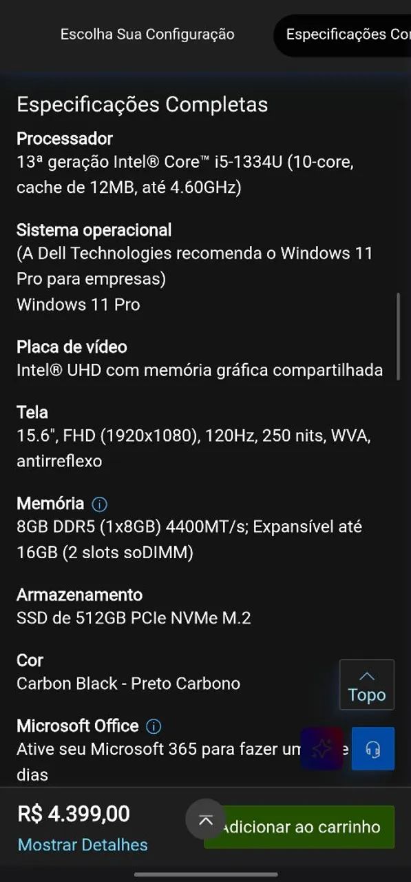 Notebook Dell Inspiron 3530 i5 13° Geração - Foto 5