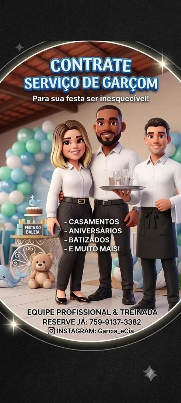Equipe para sua festa *