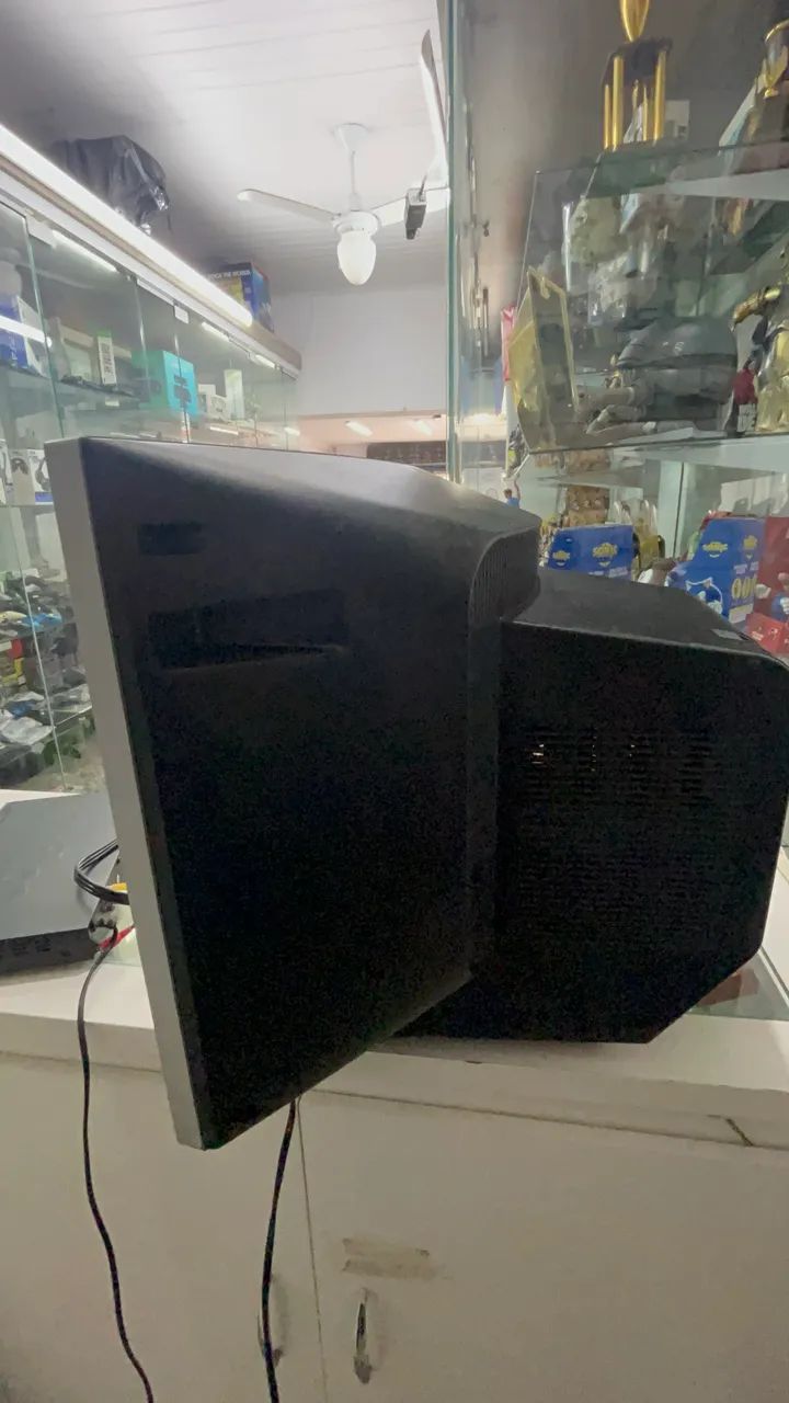 Tv crt tubo retrogamer Samsung 21 polegadas Av e vídeo componente  - Foto 5