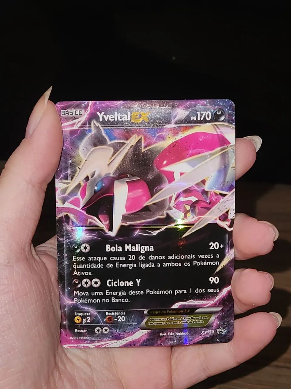 Carta Yvetal Ex Pokémon  - Foto 2