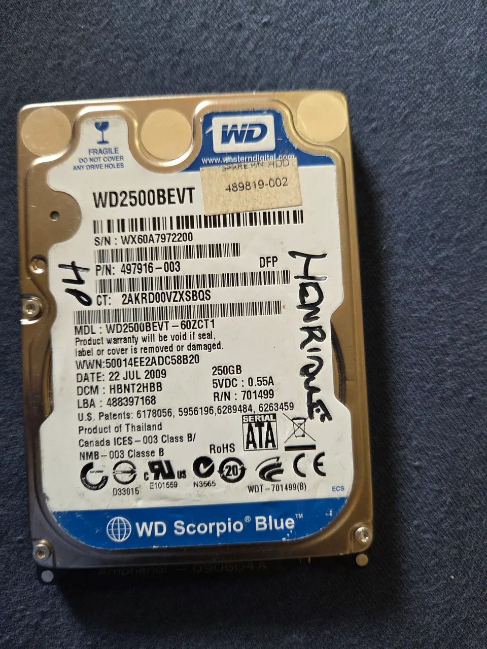 HD'S de Notebook - Foto 3