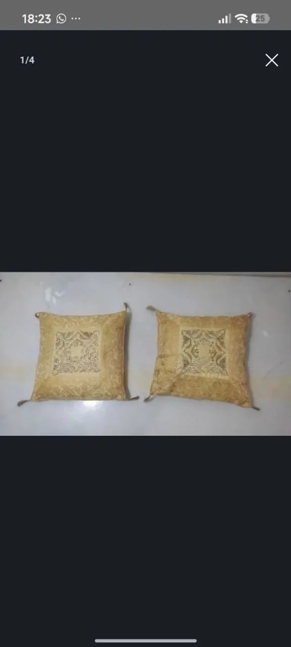 antigas almofadas