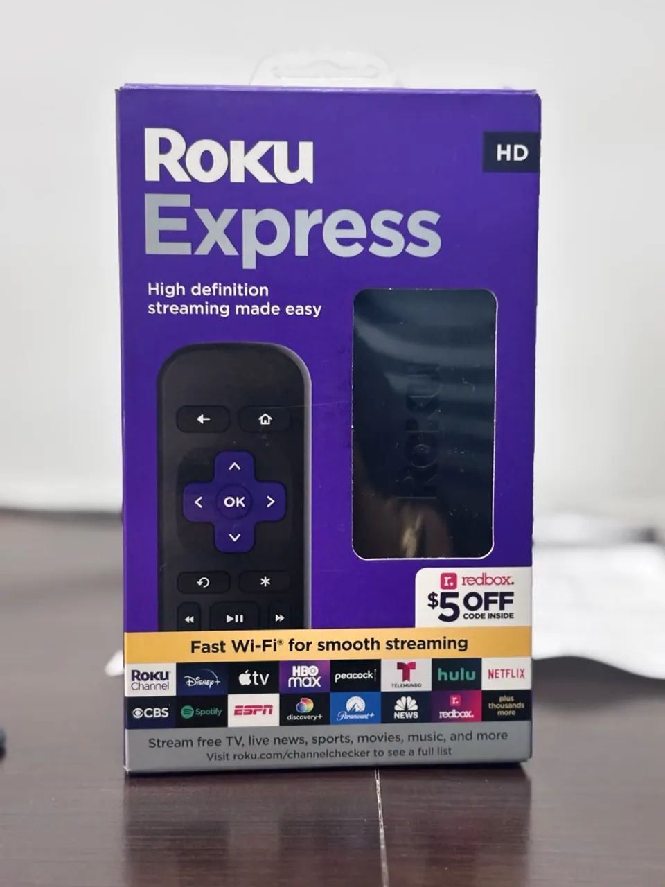 Roku Express HD - Transforma TV em Smart TV com Controle - Foto 3