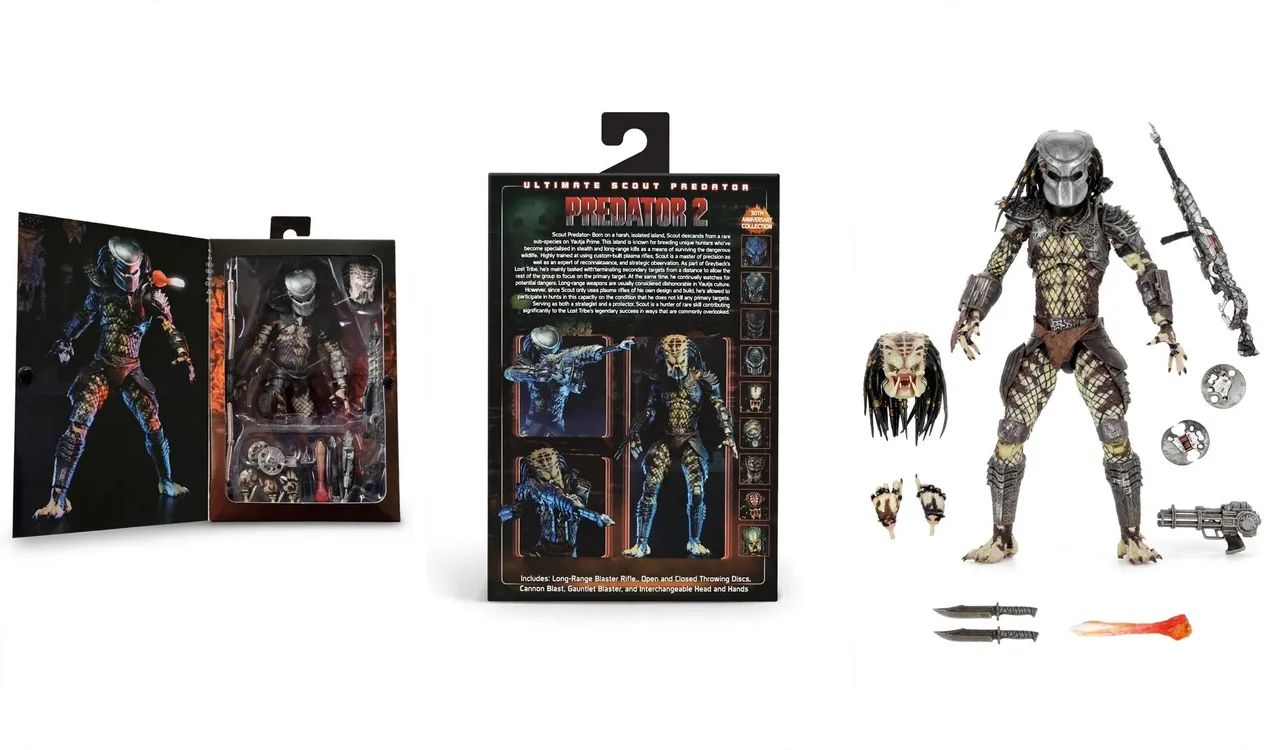 Boneco Action Figure Predator Ultimate Scout NECA Original 18cm Lacrado Colecionável - Foto 5