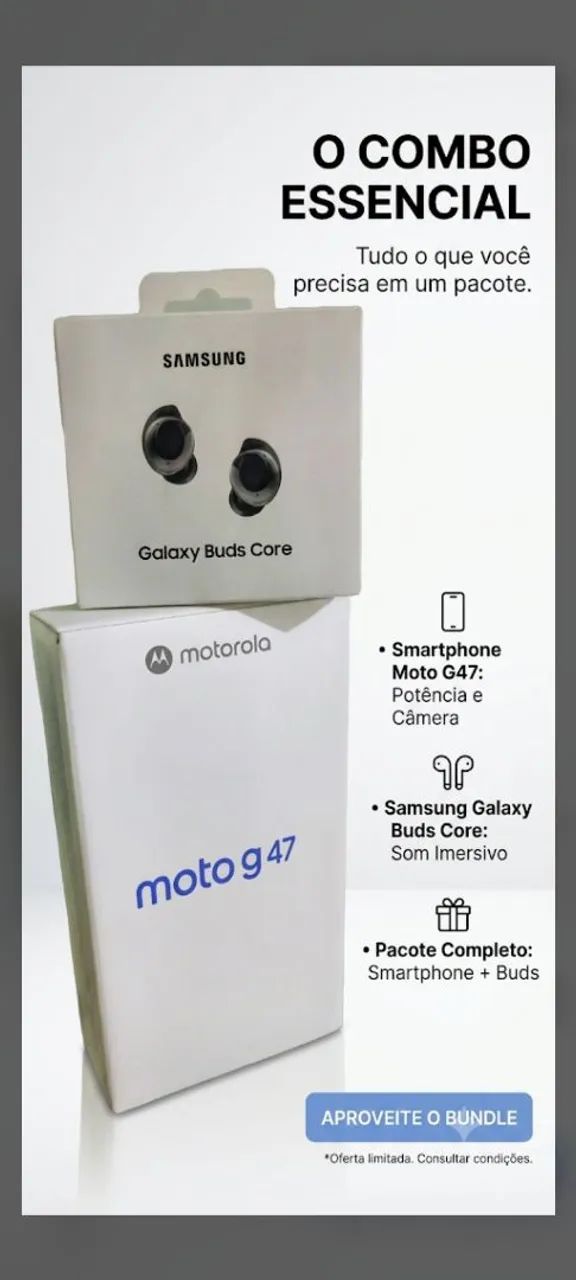 Motorola G47 + Fone buds core