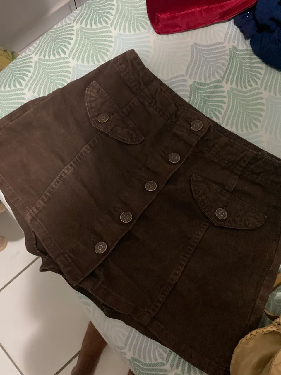 Short saia marrom - Foto 2