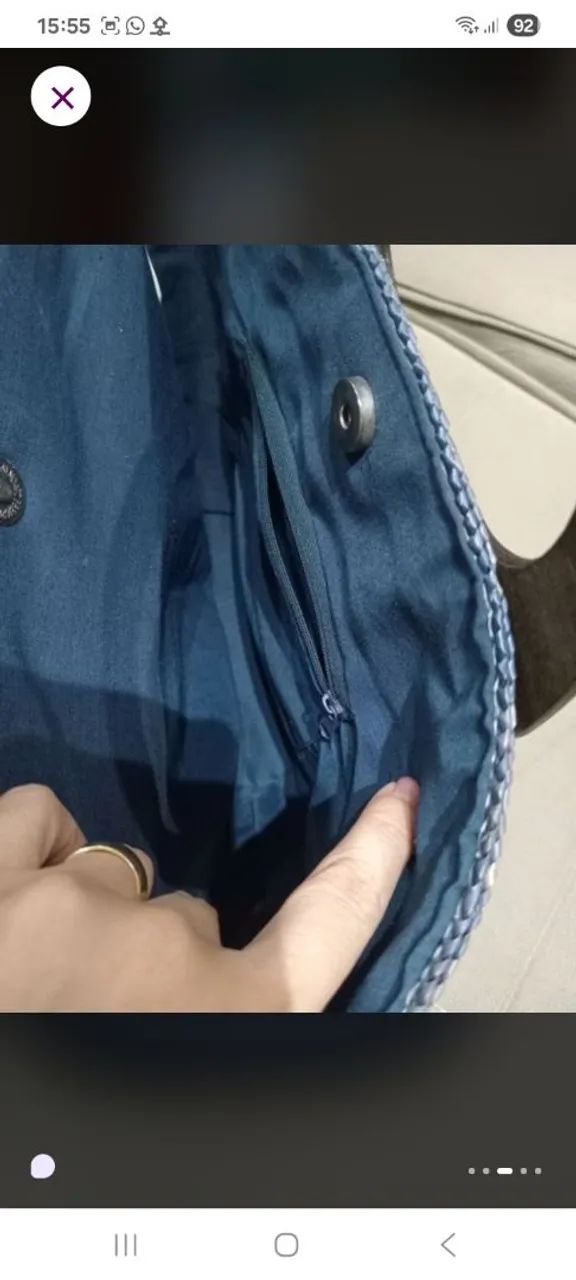 Bolsa de palha praia - Foto 3