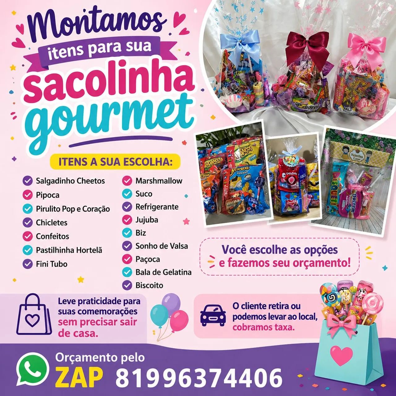 Sacolinhas gourmet 