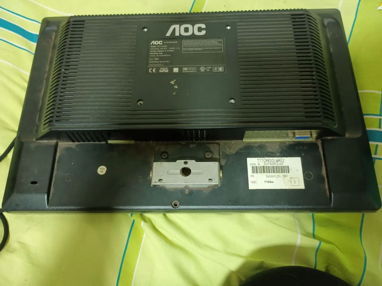 monitor aoc tft17w80psa - Foto 4