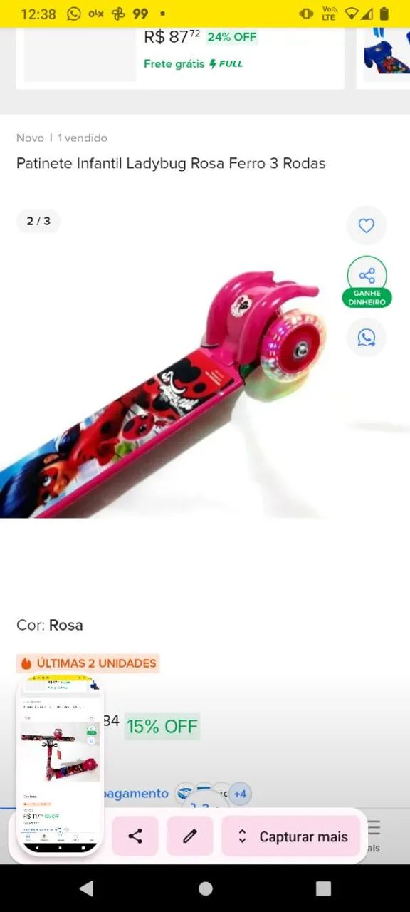 Patinete Ladybug  - Foto 2