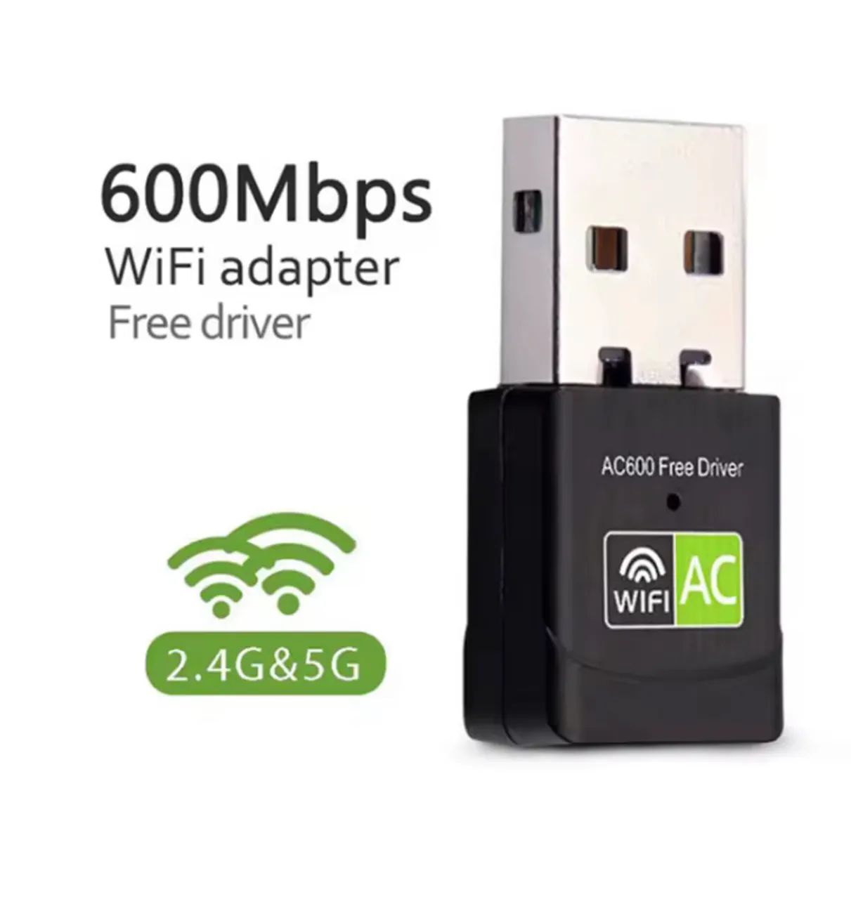 Adaptador wireless Wi-Fi USB 600Mbps