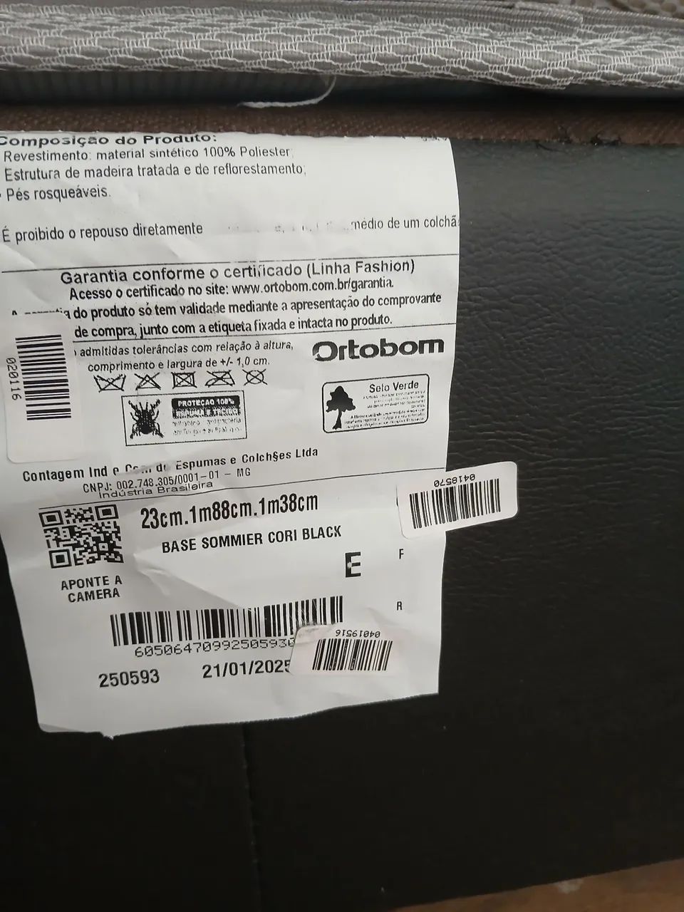 Colchão de casal com base Ortobom  - Foto 5