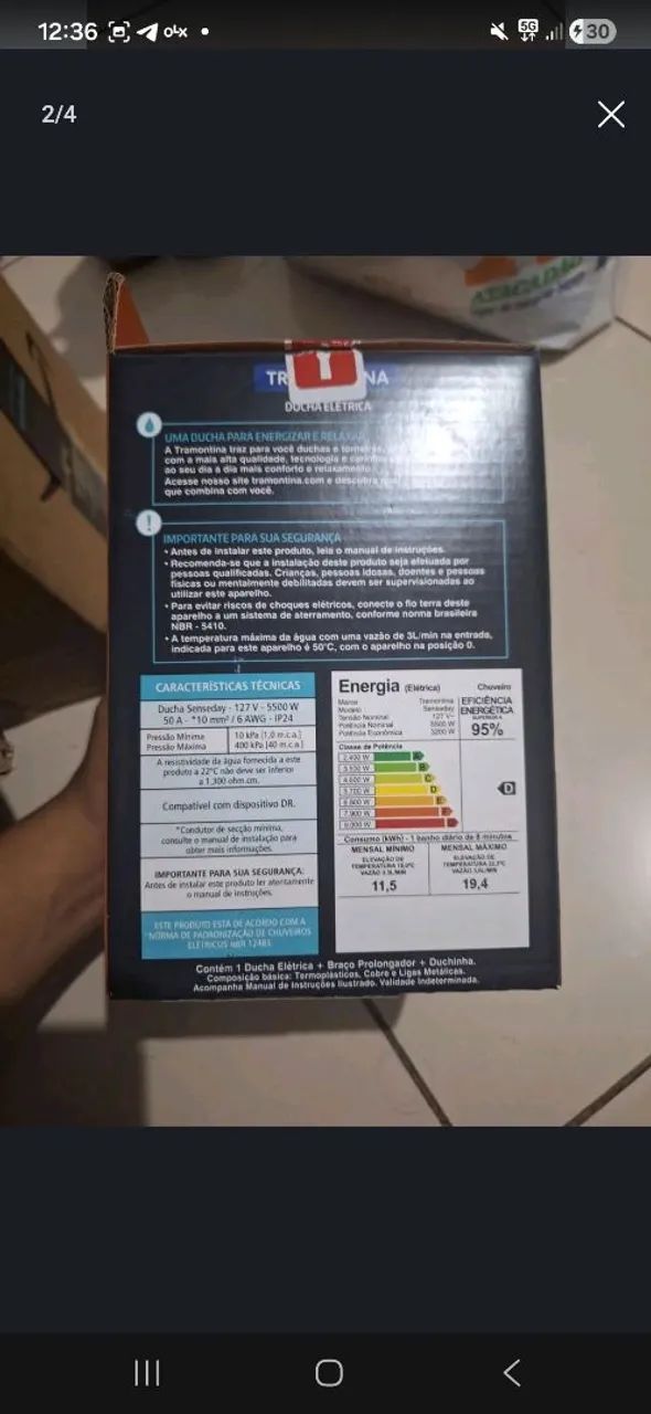 Chuveiro elétrico ducha