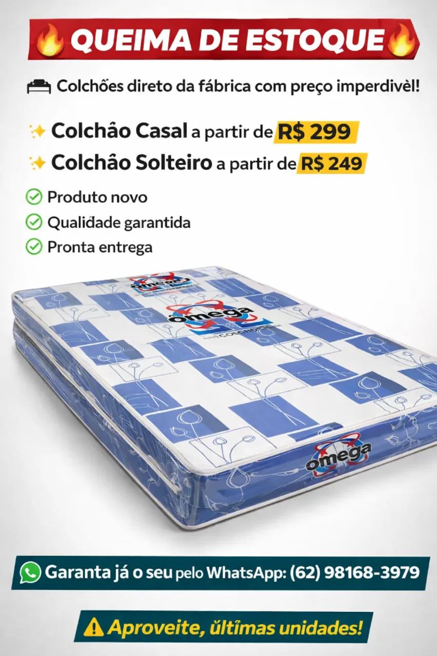 Colchao d20 casal e solteiro 
