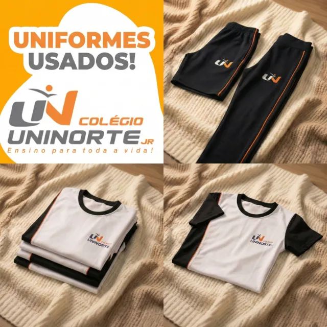 Lote Uniformes Colégio Uninorte (Londrina) - 8 Peças