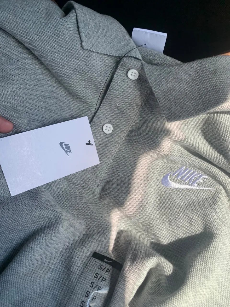 Nike polo cinza original 