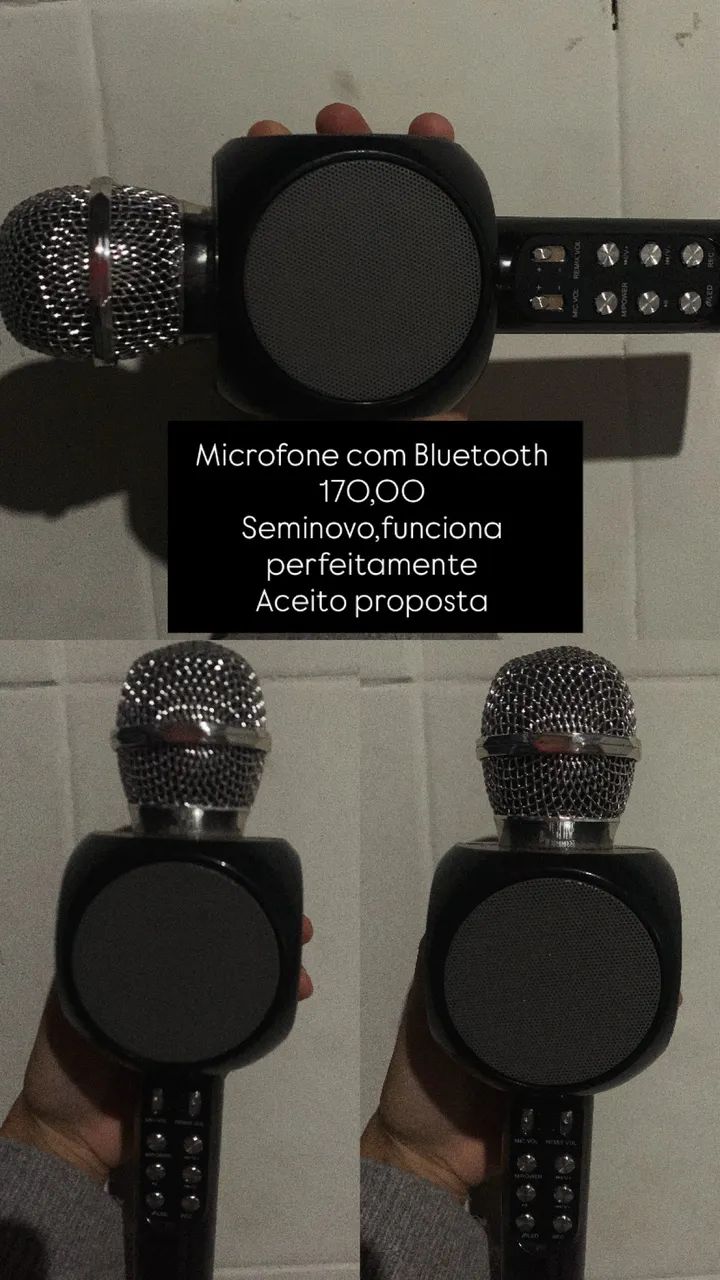 MICROFONE COM BLUETOOTH