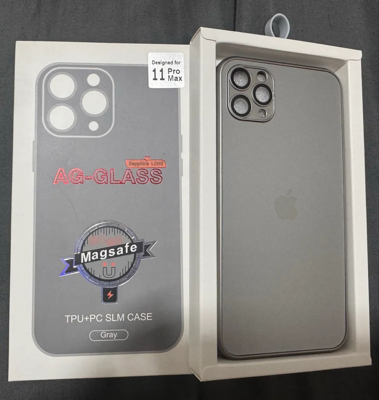 Capinha Ag-glass iPhone Mag 11 Pro, Max Gray - Nova na Caixa - Foto 2