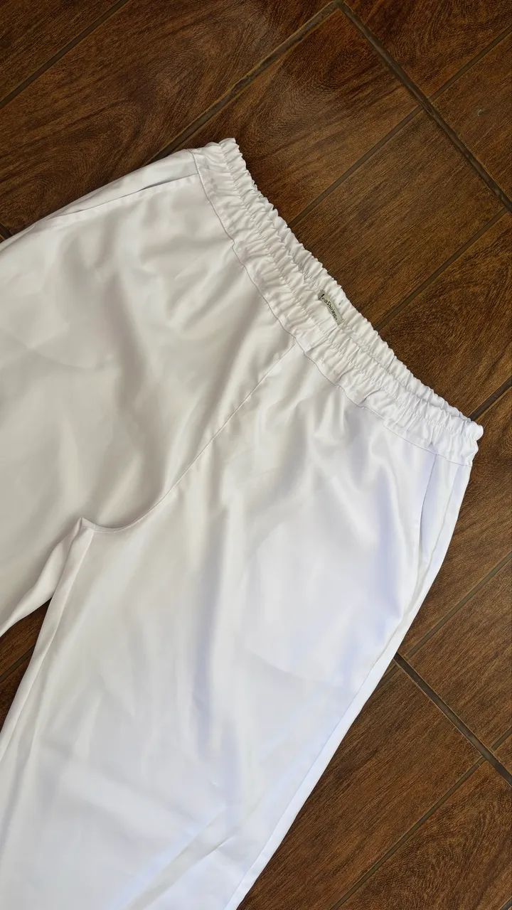 Conjunto Pijama Hospitalar Branco  - Foto 4
